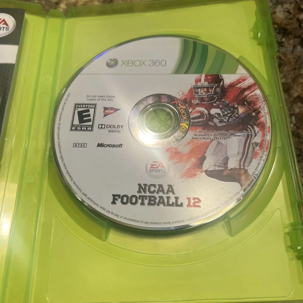 EA Sports NCAA Football 12‎ (for Xbox360, from 2011) USED but TESTED and WORKING